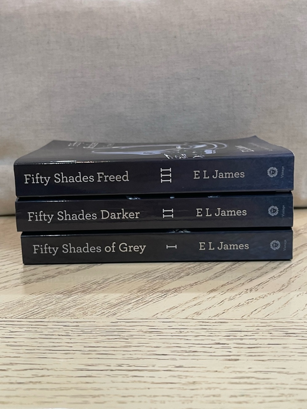 Fifty Shades Trilogy Paperbacks by E L James - Black